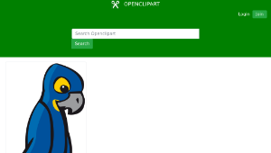openclipart圖庫：Blue Macaw