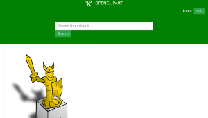 openclipart圖庫：RPG map symbols: Statue