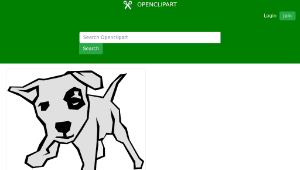 openclipart圖庫：Dog (Simple Drawing)-資源代表圖