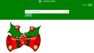 openclipart圖庫：Christmas Bells - Coloring Book Page