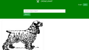 openclipart圖庫：cocker spaniel-資源代表圖