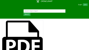 openclipart圖庫：PDF Icon
