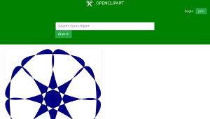 openclipart圖庫：Rounded Star 006縮圖