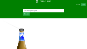 openclipart圖庫：Beer Bottle