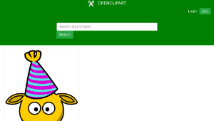 openclipart圖庫：Giraffe Party