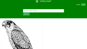 openclipart圖庫：peregrine falcon