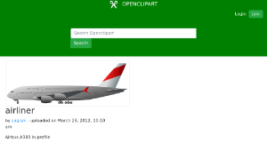 openclipart圖庫：airliner