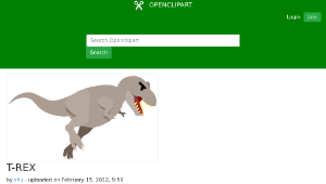 openclipart圖庫：T-REX-資源代表圖