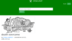 openclipart圖庫：death overcome