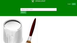 openclipart圖庫：color bucket white