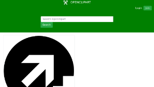 openclipart圖庫：Arrow pointing up flight of stairs