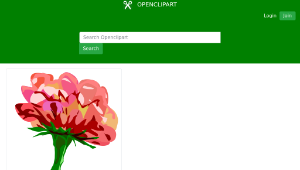 openclipart圖庫：red-flower