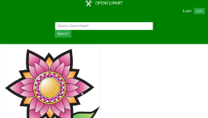 openclipart圖庫：Thai flower decoration