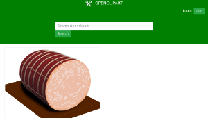 openclipart圖庫：mortadella