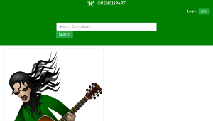 openclipart圖庫：Guitar Dude