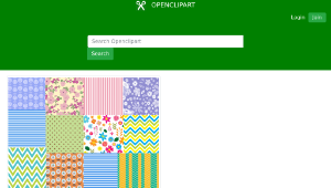 openclipart圖庫：Patchwork Quilt Pattern Background縮圖