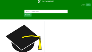 openclipart圖庫：Graduation hat縮圖