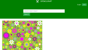 openclipart圖庫：Colorful Floral Pattern Background 6