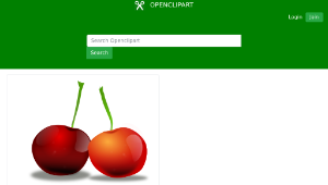 openclipart圖庫：cherries