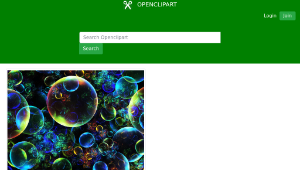 openclipart圖庫：Prismatic Bubble Fractal (Daily Sketch 32)縮圖