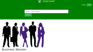 openclipart圖庫：Business Women