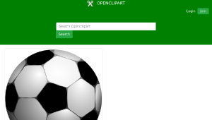openclipart圖庫：Football, futbolo kamuolys縮圖
