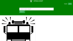 openclipart圖庫：Fire Truck Icon縮圖