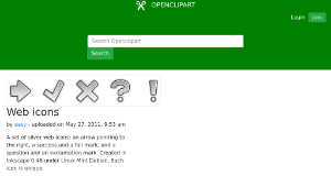openclipart圖庫：Web icons
