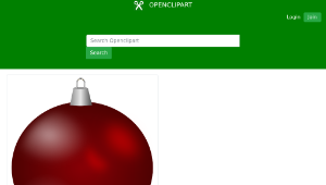 openclipart圖庫：Christmas Ball
