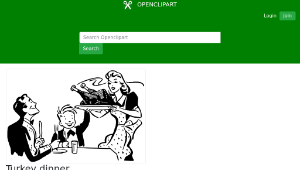 openclipart圖庫：Turkey dinner-資源代表圖