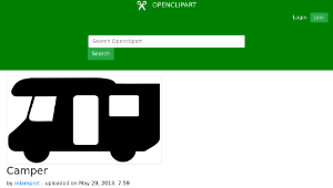 openclipart圖庫：Camper-資源代表圖