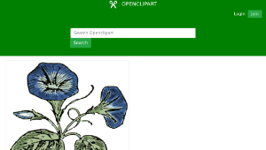 openclipart圖庫：morning glory