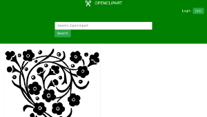 openclipart圖庫：Floral design 12