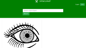 openclipart圖庫：eye - lineart