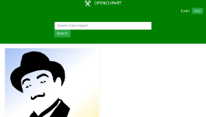 openclipart圖庫：hercule-poirot