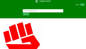 openclipart圖庫：Fist simple-資源代表圖
