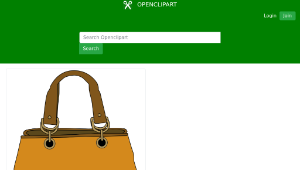 openclipart圖庫：tote bag-資源代表圖