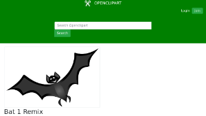 openclipart圖庫：Bat 1 Remix縮圖