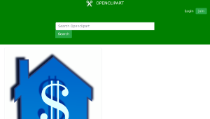 openclipart圖庫：home price縮圖