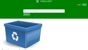 openclipart圖庫：Empty recycling box - no words-資源代表圖