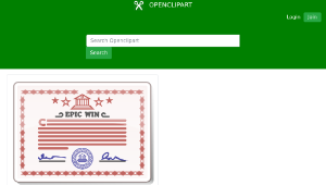 openclipart圖庫：Certificate縮圖