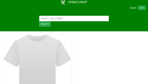 openclipart圖庫：Gray T Shirt-資源代表圖