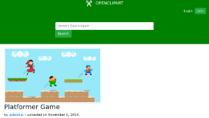 openclipart圖庫：Platformer Game縮圖