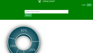 openclipart圖庫：3D Pie Chart-資源代表圖