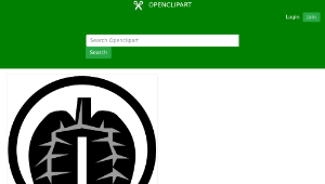 openclipart圖庫：Black Lung Icon-資源代表圖