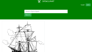 openclipart圖庫：sailboat 1縮圖