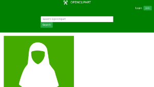 openclipart圖庫：Muslim Icon - Hijab-資源代表圖