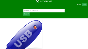 openclipart圖庫：USB memorystick-資源代表圖