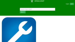 openclipart圖庫：Wrench Icon縮圖