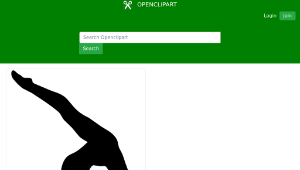 openclipart圖庫：Rhythmic Gymnastics縮圖